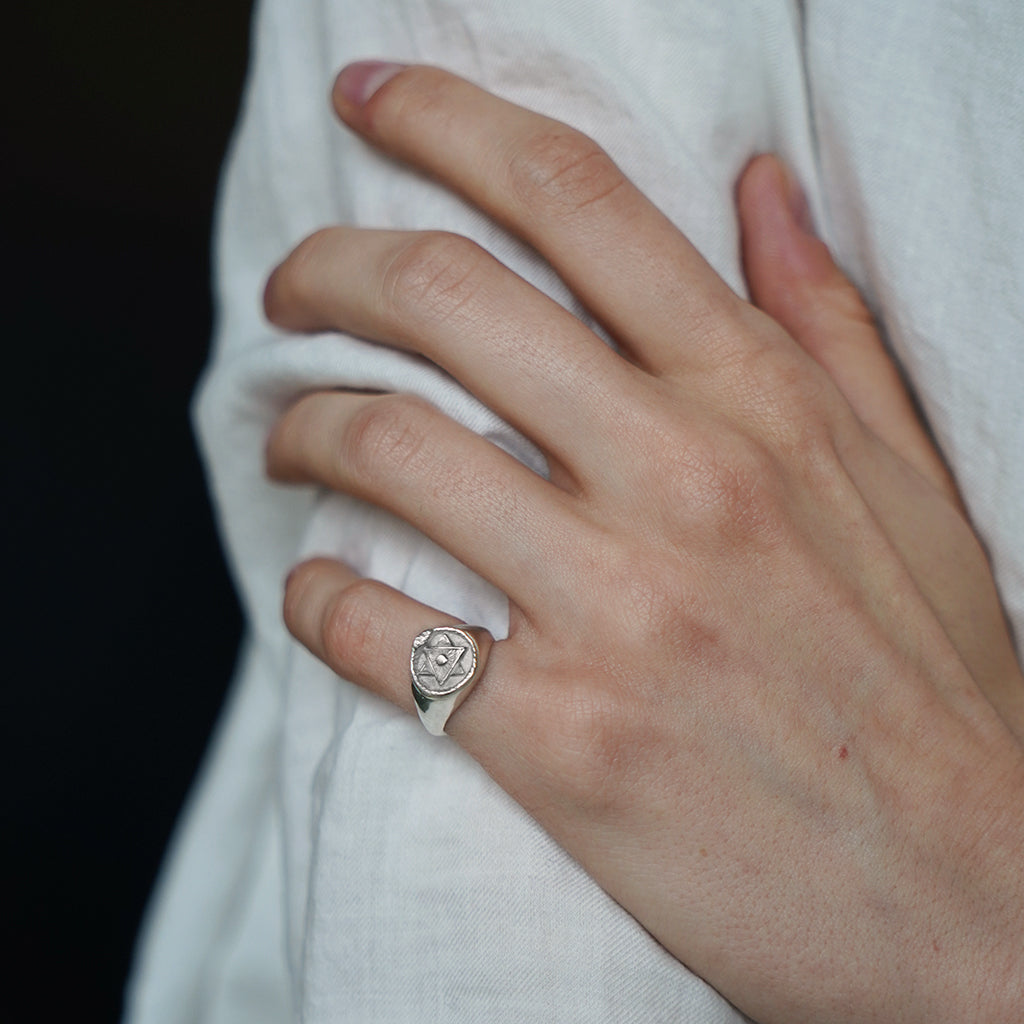 The Ouroboros Signet Ring Silver