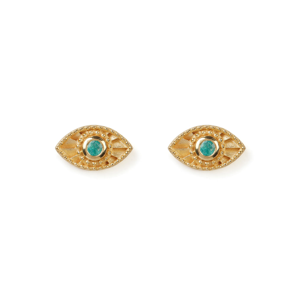 Rays Light Studs Emerald