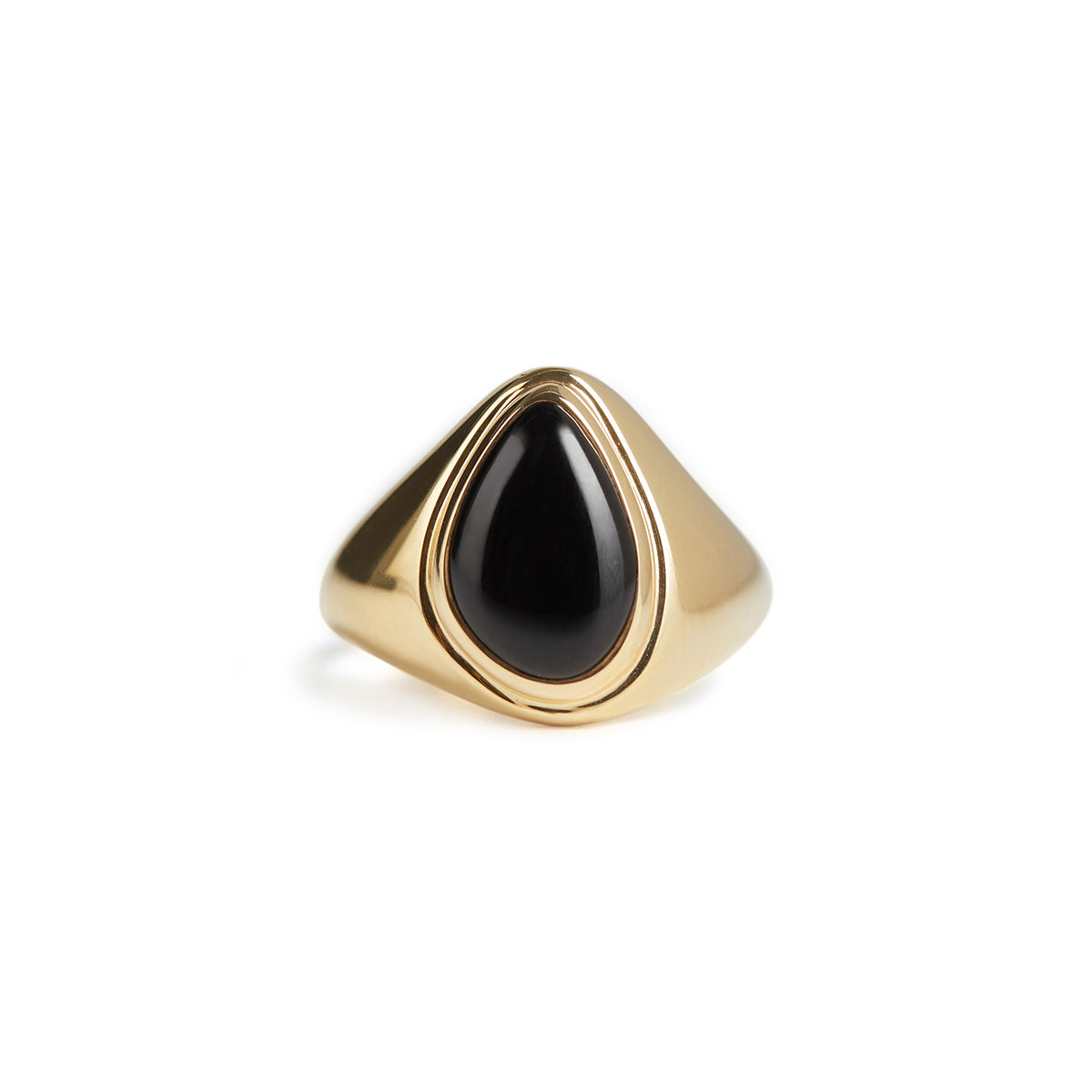 Apollo Pinky Ring Gold - Black Onyx