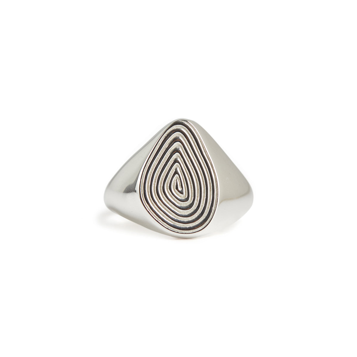 Spiral Pinky Ring Silver