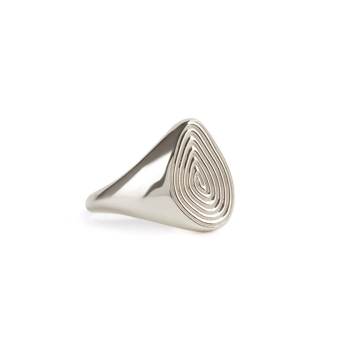 Spiral Pinky Ring Silver