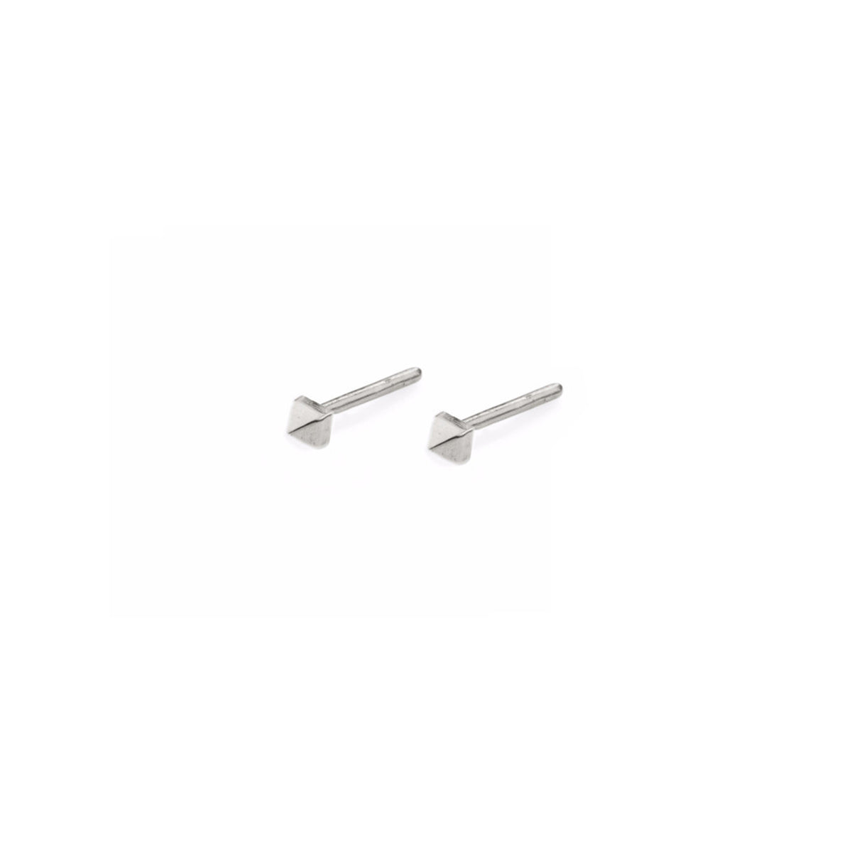 Mini Pyramid Stud Silver