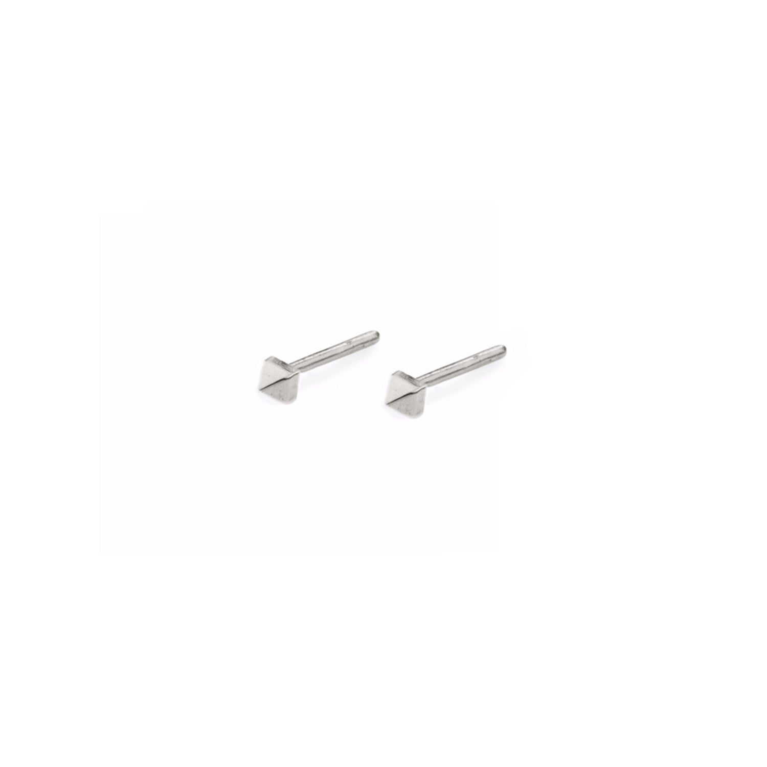 Mini Pyramid Stud Silver