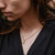 Ouroboros Necklace with Emerald Solid Gold