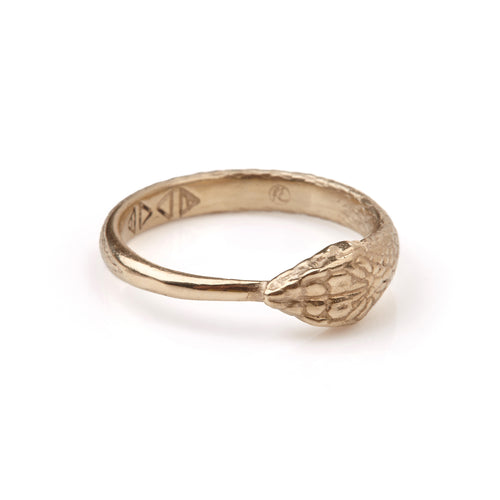 Ouroboros Snake Ring Gold Rachel Entwistle