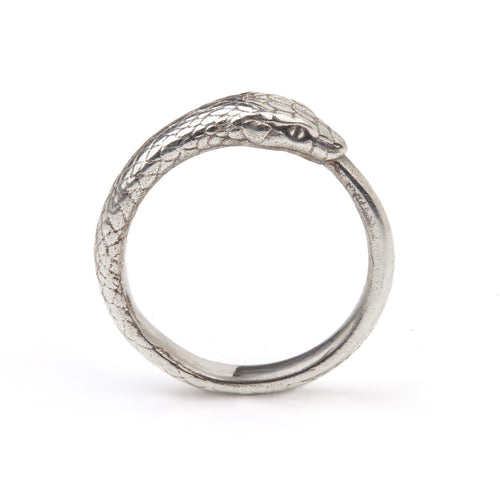 Ouroboros Snake Ring Silver Large Rachel Entwistle