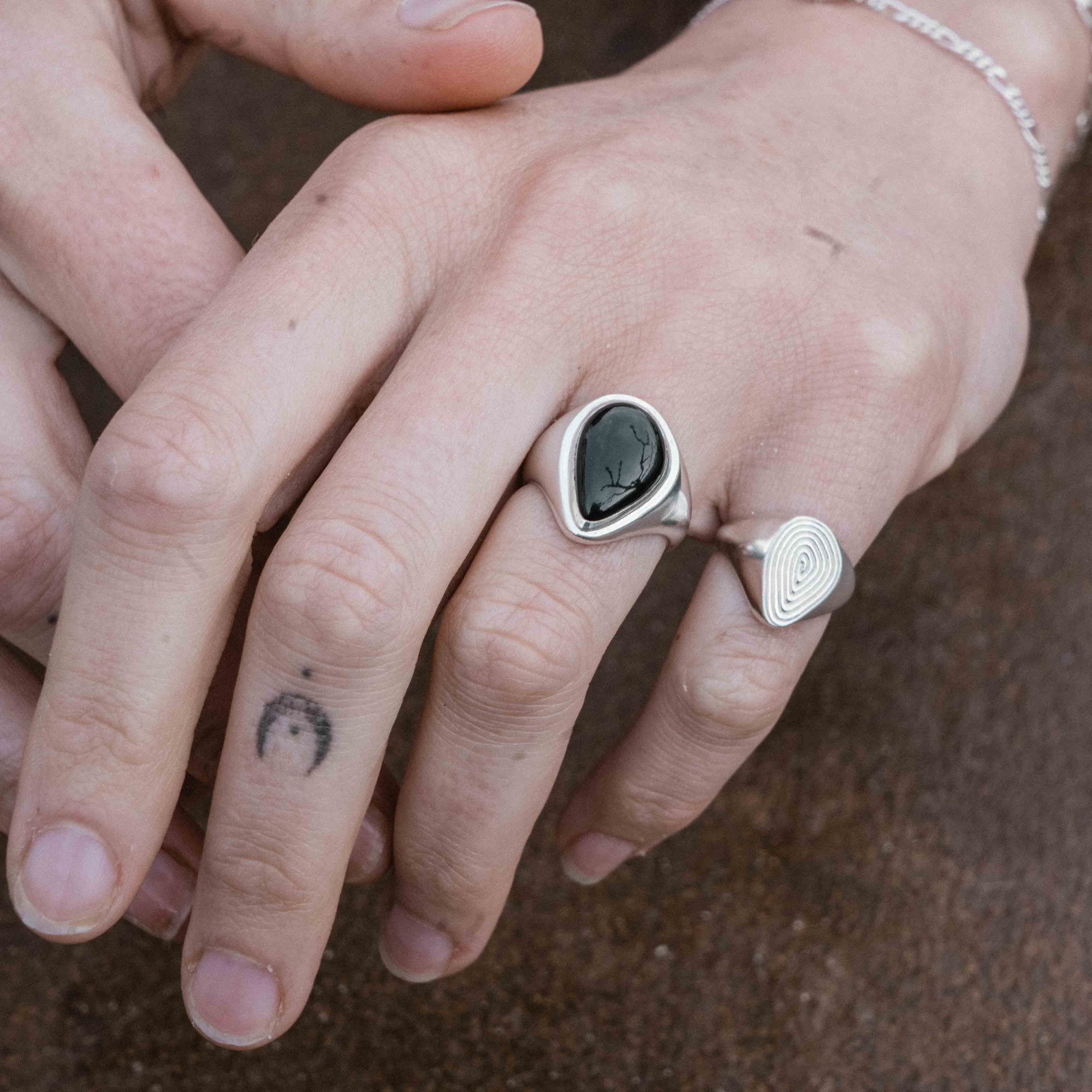 Spiral Pinky Ring Silver