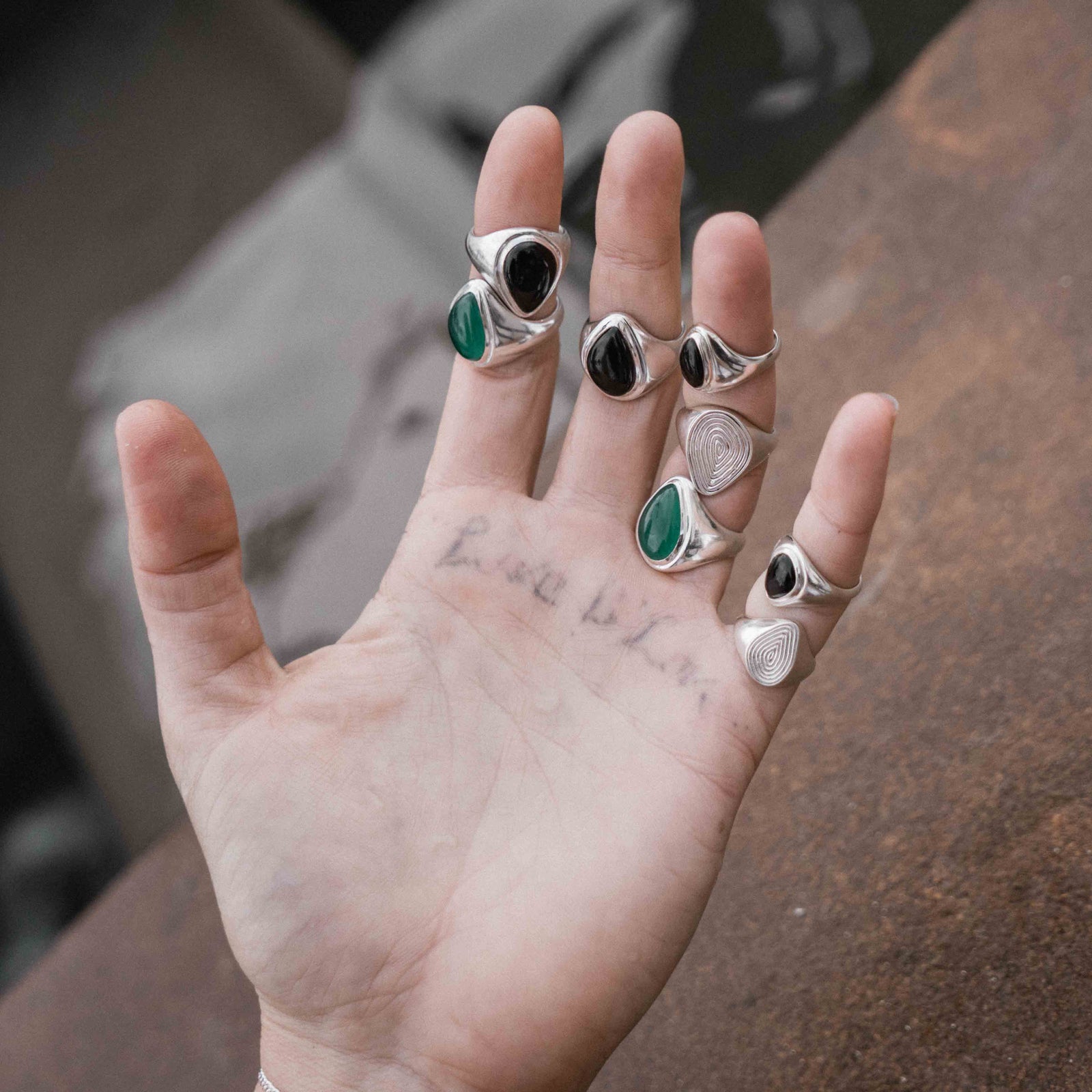 Apollo Pinky Ring Silver - Black Onyx