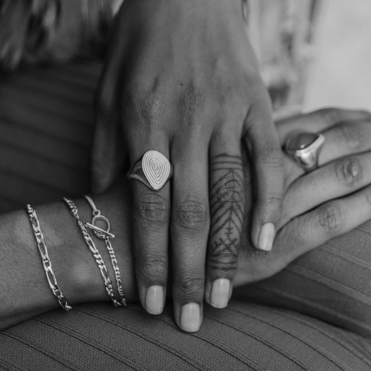 Spiral Signet Ring Silver